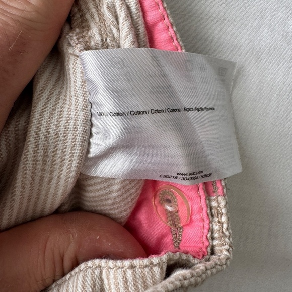 EDC by Esprit Women's 6 Striped Cargo Mini Skirt Cream/Beige Pockets Festival - Picture 7 of 12